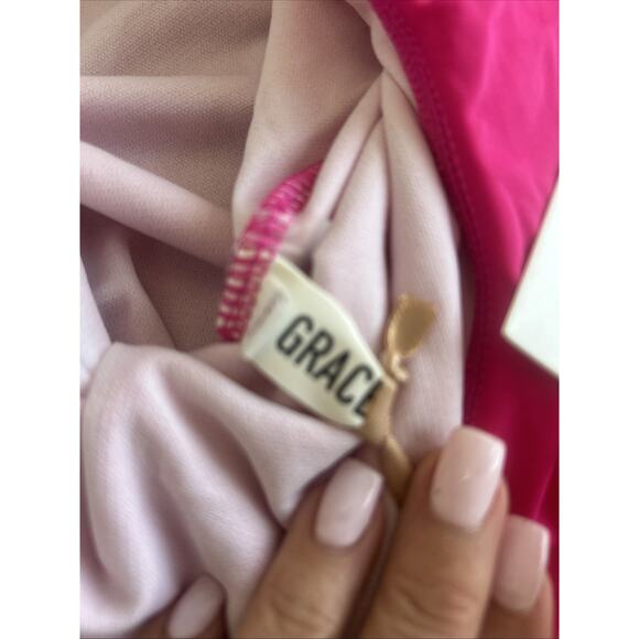 Girls One Piece Swimsuit with Skirt One Shoulder Ruffle Bathing Suit Size 14 - Picture 6 of 14